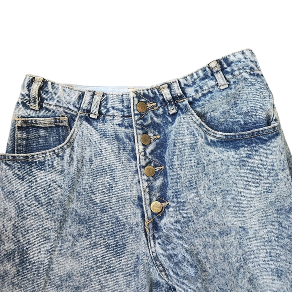 Guess Marciano Vintage Acid Wash Jeans Button Fly High Waisted Made In USA - Picture 3 of 15